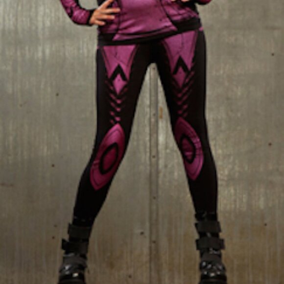 Lip Service Hyperintelligence leggings pants black pink S NWOT - Picture 5 of 6